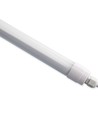 Réglette LED 60cm 10W, câblage traversant - IP65, Ø2,5cm