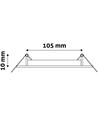 Panneau LED encastrable 6W Ø12cm - Découpe : Ø11 cm, Dimensions : Ø12 cm