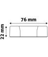 Panneau LED encastrable, 24W - Découpe : Ø28 cm, Dimensions : Ø29,6 cm