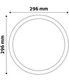 Panneau LED encastrable, 24W - Découpe : Ø28 cm, Dimensions : Ø29,6 cm
