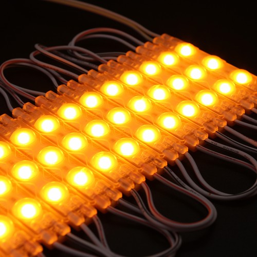 Module LED 1,1W - 12V DC, IP66, étanche jaune, idéal pour enseignes et solutions spéciales