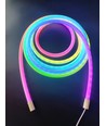 5m RGBIC Néon flex - USB, Corde tressée, Application Bluetooth, télécommande, Kit complet