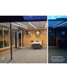 Ruban LED étanche 5m 10W/m (Type X-2) - 230V, IP67, 1300lm/m, sécable tous les 10cm, jusqu
