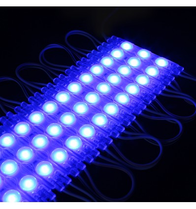 Module LED bleu étanche - 1,1W par pièce, IP66, 12V, Parfait pour enseignes et solutions spéciales