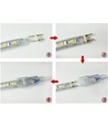 Connecteur pour bande LED 230V (Type Q) - Incl. bouchon de fin, 230V
