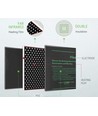 Tapis chauffant - 18W, pour le semis des graines, 50 x 25 cm, câble de 1,2 mètre