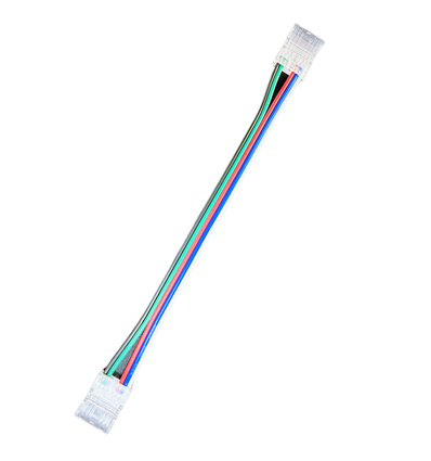 Connecteur avec câble pour bande LED - 12mm, RGB COB, IP20, 5V-24V