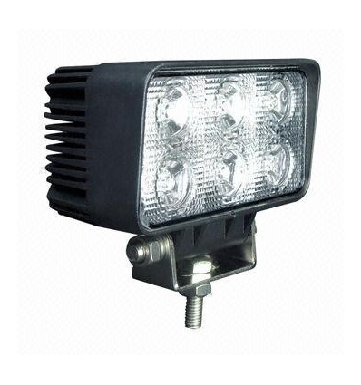 Phare de travail LED 18W, 12V / 24V - Blanc froid, voiture, camion, tracteur, remorque, véhicules d'urgence