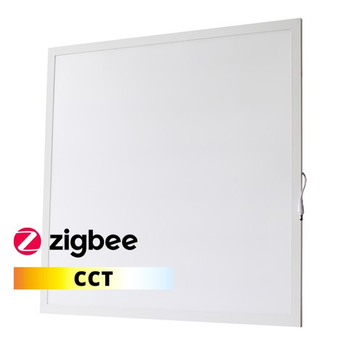 Panneau LED 36W Zigbee CCT Smart Home - Hauteur: 25mm, 60x60, CCT, bord blanc