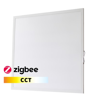 Panneau LED 36W Zigbee CCT Smart Home - Hauteur: 25mm, 60x60, CCT, bord blanc