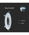 Lot de 2 kits Downlight MR16 ou GU10, Blanc, Perçage : Ø7 cm, Dimensions : Ø9,3 cm