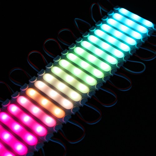 20 pcs modules LED RGBIC étanches 2W - 12V DC, IP65, parfait pour enseignes et solutions spéciales