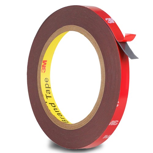 Ruban adhésif double-face 3M 8 mm - pour bandes LED, rouleau de 5 mètres
