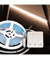 Bande LED monochrome 10W/m IC effet course - 10m, effet course, contrôleur inclus, 120 LED par mètre, 24V