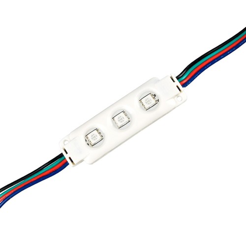Module LED RGB étanche 0,72W - 12V DC, IP67, parfait pour enseignes et solutions spéciales
