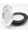 Spot de meuble encastrable 2,7W Ø6,8cm Reco68 RA92 - 12V DC, Perçage : Ø5,5 cm, Dimensions : Ø6,8 cm, Blanc mat