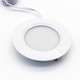 Spot de meuble encastrable 2,7W Ø6,8cm Reco68 RA92 - 12V DC, Perçage : Ø5,5 cm, Dimensions : Ø6,8 cm, Blanc mat