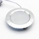 Spot de meuble encastrable 2,7W Ø6,8cm Reco68 RA92 - 12V DC, Perçage : Ø5,5 cm, Dimensions : Ø6,8 cm, acier brossé