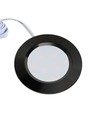 Spot de meuble encastrable 2,7W Ø6,8cm Reco68 RA92 - 12V DC, Perçage : Ø5,5 cm, Dimensions : Ø6,8 cm, Noir