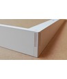 Cadre pour panneau LED 60x60 - Montage rapide, coins en plastique, sans vis apparentes, bord blanc