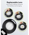Lampe loupe LED avec pince x1,75 9W - Noir