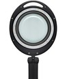 Lampe loupe LED 6W - Noir, lampe de bureau