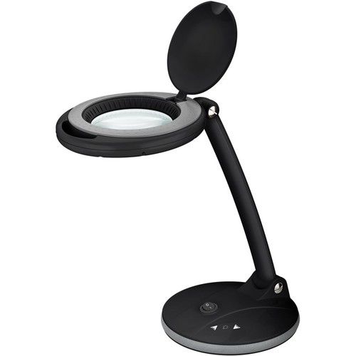 Lampe loupe LED 6W - Noir, lampe de bureau