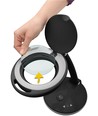 Lampe loupe LED 6W - Noir, lampe de bureau