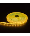 Ruban LED Jaune 5m 10W/m - 24V DC, IP65, 120 LED par mètre