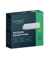 Panneau LED encastrable 3W 9x9cm - Découpe : 8cm x 8cm, Dimensions : 9cm x 9cm