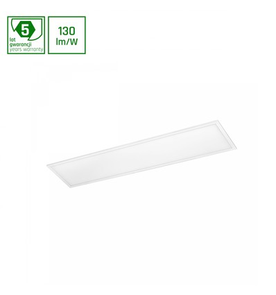 Panneau LED 30x120, 40W - 130lm/W, Philips driver, 5 ans de garantie, 3000K, bord blanc