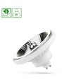 Spot LED 10W GU10 AR111 - blanc, angle 20°, 5 ans de garantie