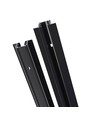Rail triphasé 1m - Noir, 100cm, IP20, pour spots sur rail
