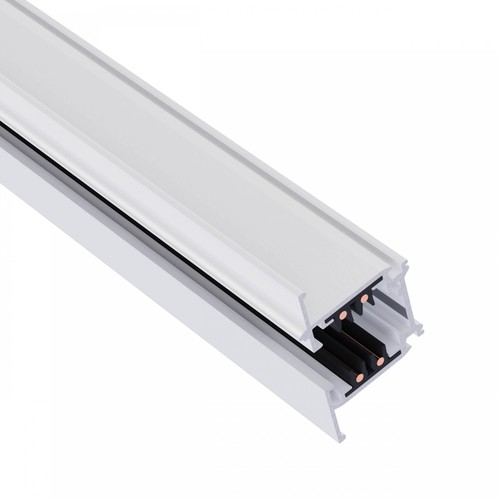 Rail triphasé encastrable 100cm - Blanc, SPS 2, aluminium, IP20, pour système de rails 230V