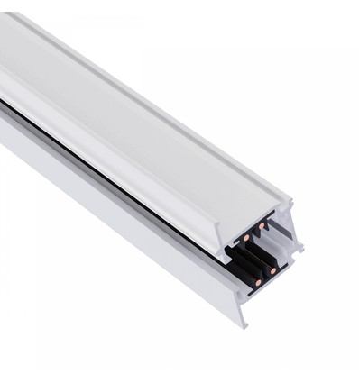 Rail triphasé encastrable 100cm - Blanc, SPS 2, aluminium, IP20, pour système de rails 230V