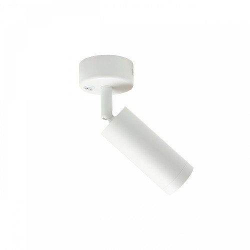 Spot en saillie mince GU10 avec interrupteur – Blanc