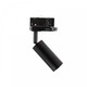 Spot sur rail triphasé mini GU10 - Noir, sans source lumineuse