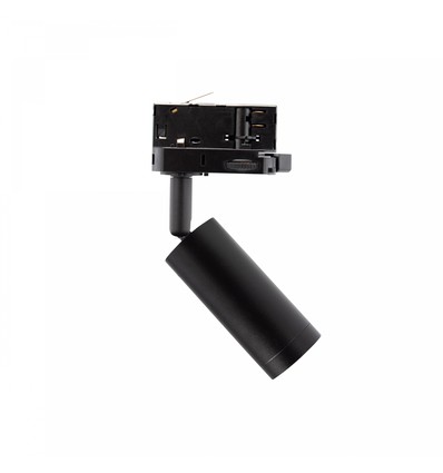 Spot sur rail triphasé mini GU10 - Noir, sans source lumineuse