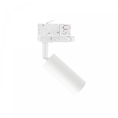 Spot sur rail triphasé mini GU10 - Blanc, sans source lumineuse