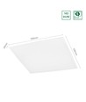 Dalle LED 60x60, 30W - 137lm/W, 4100lm, 3000K, 5 ans de garantie, bord blanc