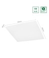 Dalle LED 60x60 PHILIPS driver, 40W - 138lm/W, IP20, 5 ans de garantie, bord blanc
