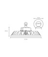 High bay LED 200W, 180lm/W - dimmable DALI, 90 degrés, IP65, IK08, boîtier noir