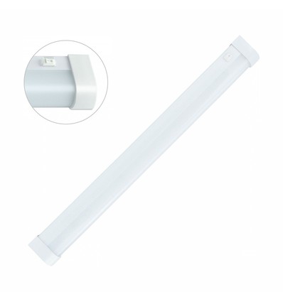 Réglette LED Aquatica 60cm 15W - IP44, ronde, pour la salle de bain ou la cuisine