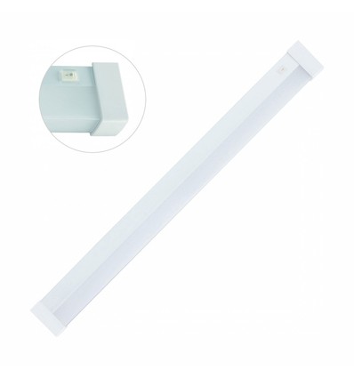 Réglette LED Aquatica 60cm 15W - IP44, carrée, pour la salle de bain ou la cuisine