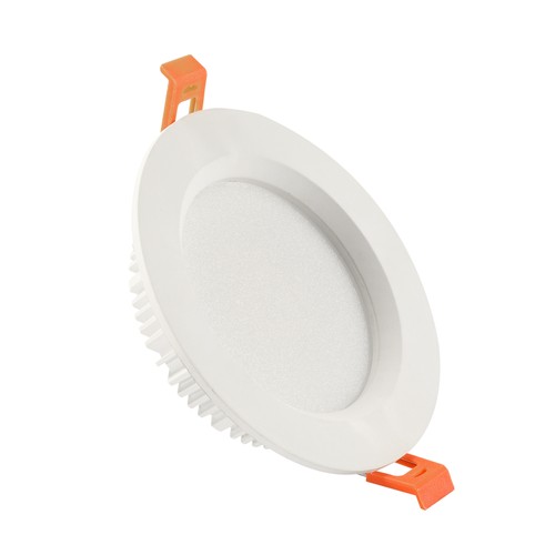 Dalle LED encastrable 12W Ø14cm - IP44, trou: Ø11cm, blanc, 5 ans de garantie