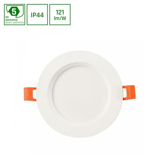 Dalle encastrable 28W Ø23cm DURE 3 MAX - 121lm/W, IP44, bord blanc, 6000K, garantie 5 ans, Perçage : Ø19 cm, Dimensions : Ø23 cm