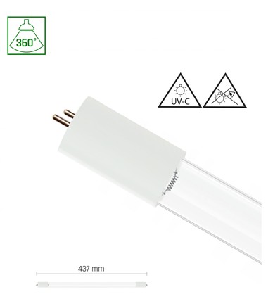 Tube fluorescent 15W TUV UVC - Spectrum