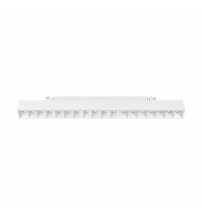Projecteur sur rail 17W DALI SHIFT Grid M - 35°, Blanc, 30.3x2.3x4.2cm
