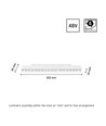 Projecteur sur rail 17W DALI SHIFT Grid M - 35°, Blanc, 30.3x2.3x4.2cm