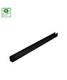 Spot noir pour rail monophasé - IP20, aluminium, sans source lumineuse